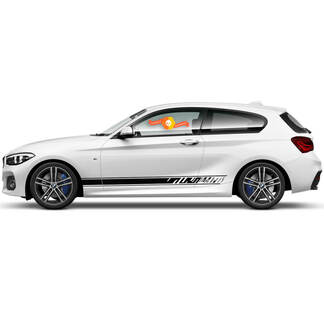 Paar Vinyl-Aufkleber, grafische Aufkleber für Seitenschweller, BMW 1er-Serie 2015, Verschwinden
