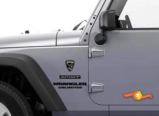 Jeep Wrangler Rubicon Weißkopfseeadler grau YK JK Vinyl-Aufkleber