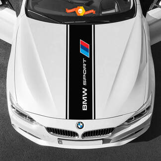 Vinyl-Aufkleber, grafische Aufkleber für BMW-Motorhaube in mittlerer BMW-Sportpalette
