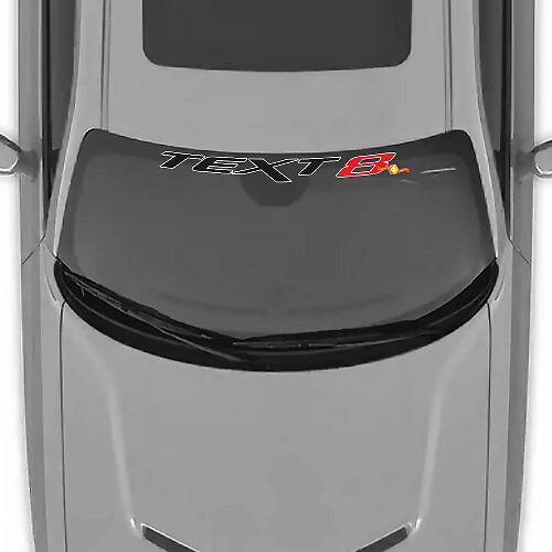 Benutzerdefinierter Text SRT Stil Frontscheiben Vinylaufkleber für Dodge Challenger