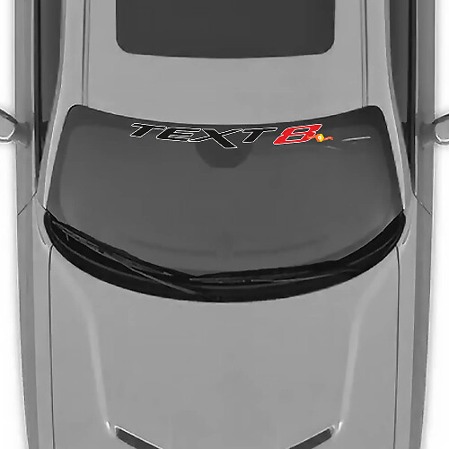 Windschutzscheiben-Vinylaufkleber für Dodge Challenger SRT8 SRT4 STR6
