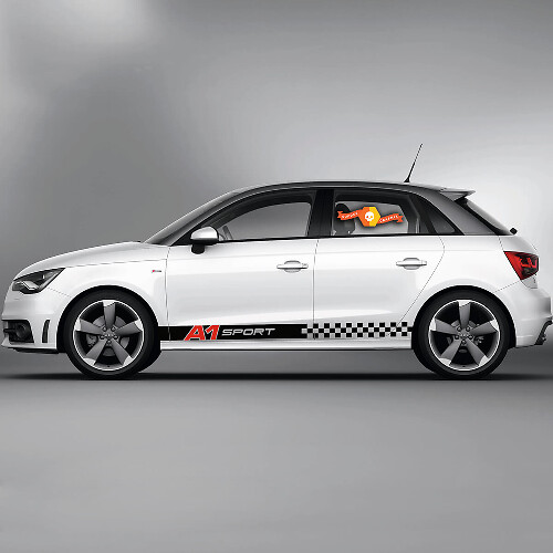 2x Vinylaufkleber Grafikaufkleber Audi A1 Schweller A1 Sport 2022
