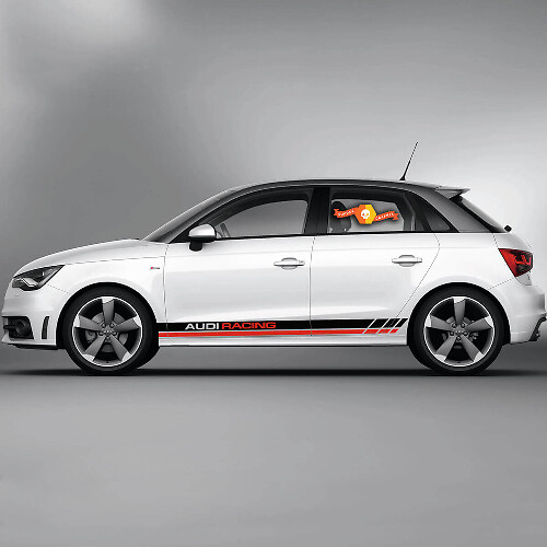 Racing-Stil Seitenstreifen Vinyl-Aufkleber für Audi A1
