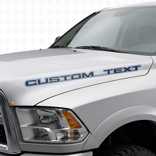 Benutzerdefinierte Umrissbuchstaben Motorhauben-Vinylaufkleber-Set für Dodge Ram Power Wagon_2