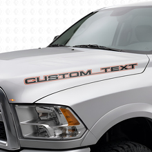 Benutzerdefinierte Umrissbuchstaben Motorhauben-Vinylaufkleber-Set für Dodge Ram Power Wagon_4