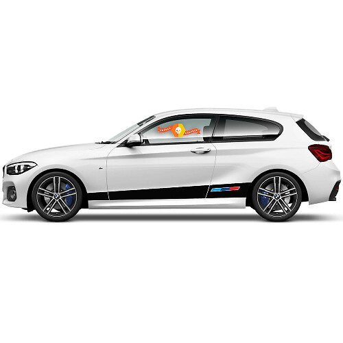 Paar Vinylaufkleber Grafikaufkleber Seite bmw 1er Serie 2015 Schweller Racing-Stil

