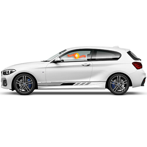 2x Vinyl-Aufkleber Grafik-Sticker Seite BMW 1er Serie 2015 Schwellerleiste
