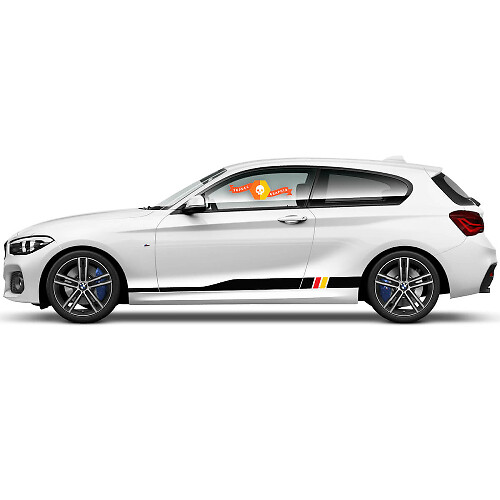2 x Vinylaufkleber Grafikaufkleber Seite BMW 1er Serie 2015 Schweller Deutschland

