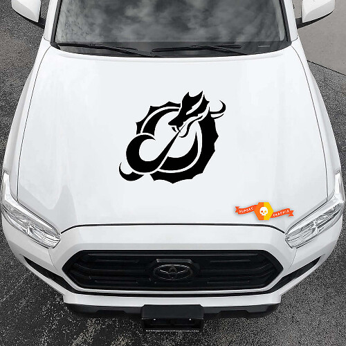 Abstrakter Drachen-Motorhauben-Vinylaufkleber für Autos