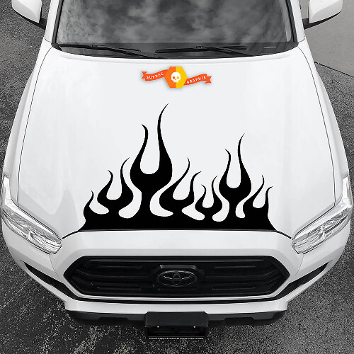 Flammen Motorhauben-Vinylaufkleber Grafische Sticker 2