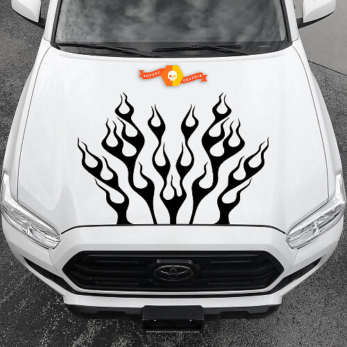 Flammen Motorhauben-Vinylaufkleber Grafische Sticker 4
