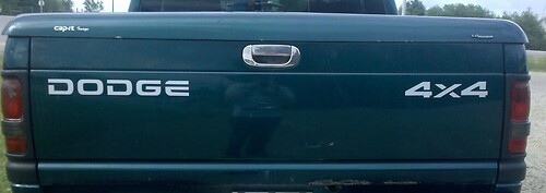 Dodge Ram Dakota Off Road Heckklappe 2500 1500 Aufkleber Aufkleber1
