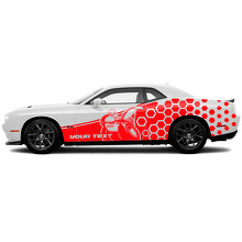 Scat Pack Waben Seiten Vinyl Aufkleber für Dodge Challenger_3