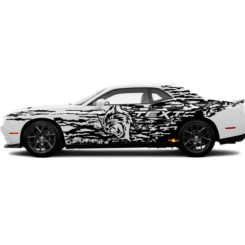 Wildcat Custom Splash Side Vinyl Aufkleber für Dodge Charger