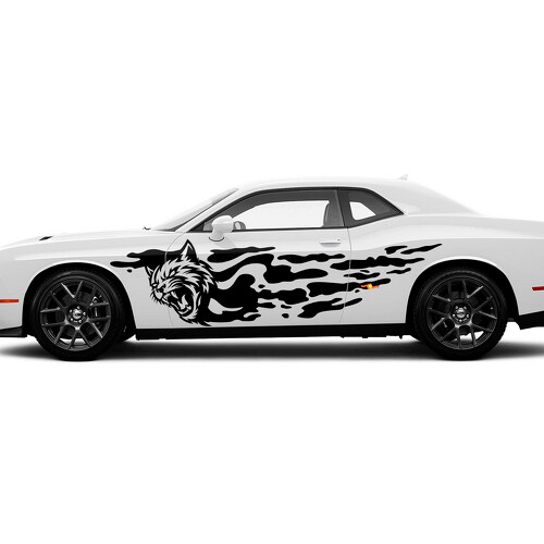 Wildcat Schlamm-Spritzschutz Seiten Vinyl Aufkleber für Dodge Charger