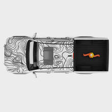 Topografische Karten-Grafik Vollkörper-Vinylaufkleber-Set für Toyota Tacoma_2