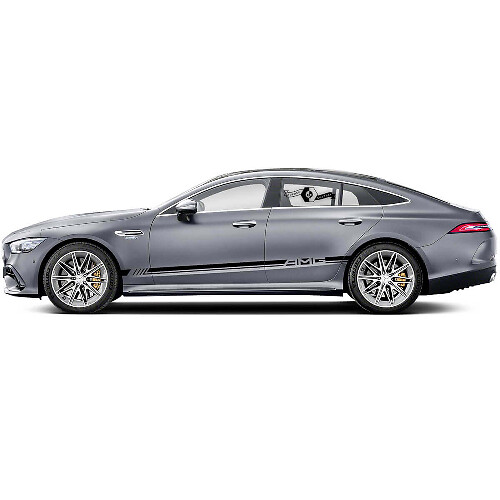 AMG Style Seitentür-Streifen Vinylaufkleber Paar für Mercedes-Benz AMG GT 4-Türer