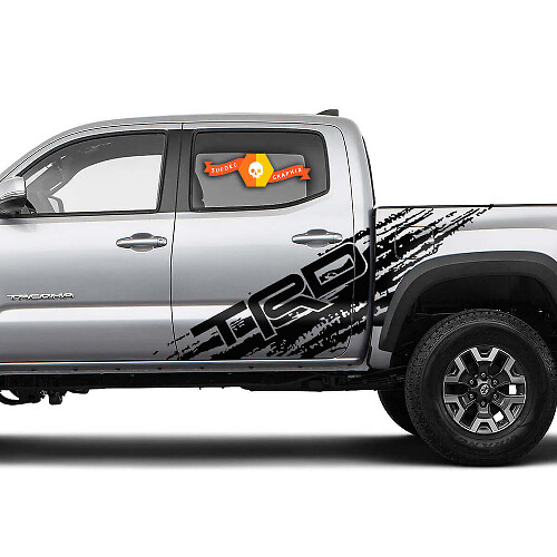 2 Tacoma Seitenbetttüren TRD Spritzvinyl-Aufkleber Decal-Kits für Toyota Tacoma
