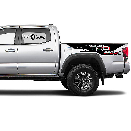 2 Tacoma 2 Farben Seitenbett TRD Sport Vinyl Aufkleber Decal Kit für Tacoma Toyota Racing Development
