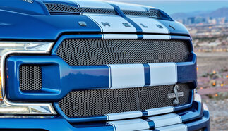 Shelby Dual Rally Racing Stripes für Ford F-150 F-250 F-350 Vinyl-Aufkleber-Aufkleber-Set
