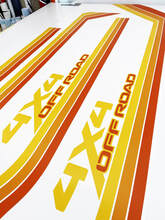 Grafik Kits - Jeep Gladiator Rubicon Retro Vintage 4x4 Offroad Racing Stripe Kit Sport Off Road 2