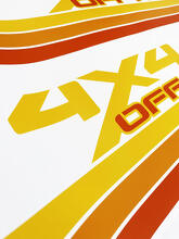 Grafik-Kits - Rubicon Retro Vintage 4x4 Off-Road-Rennstreifen-Kit Sport Off Road Vinyl Aufkleber für Jeep Gladiator
 3