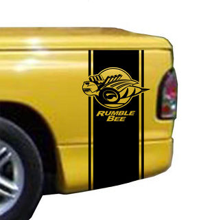 Rumble Bee Bettstreifen-Set passend für Dodge Ram Truck Vinyl-Aufkleber