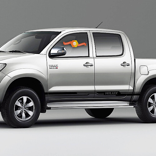 Paar Toyota Hilux Seitenschweller Vinyl Aufkleber Decal Grafiken Rallye Aufkleber

