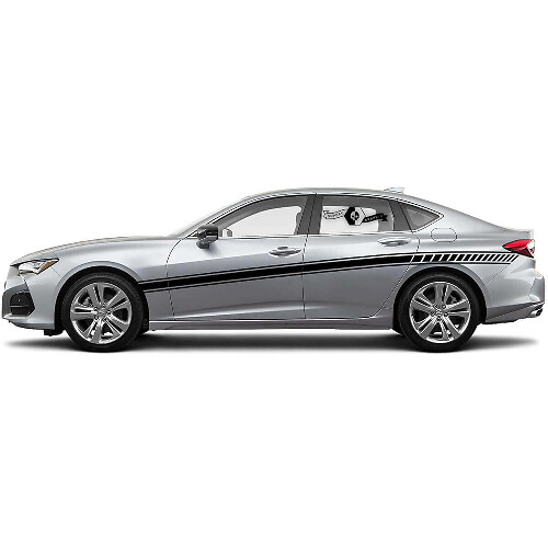 Rennstreifen Seiten Vinyl Aufkleber für Acura TLX 2021