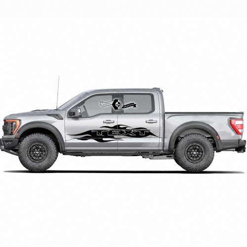 Benutzerdefinierte Seiten-Tür Spritzschutz-Grafikstreifen Aufkleber für Musclecar Truck Power Truck 2022