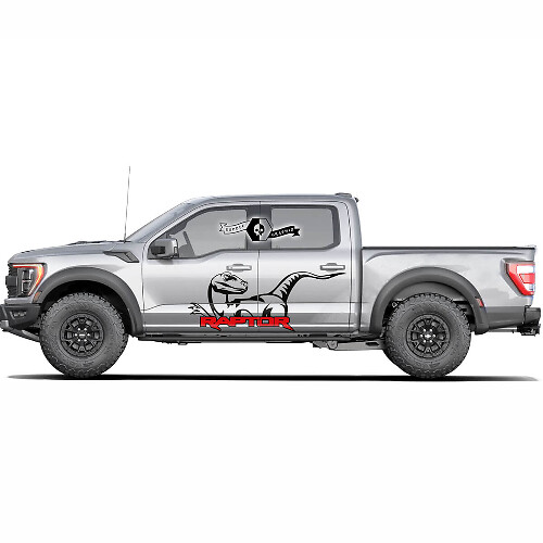 Zweifarbige Ford F-150 Raptor Logo 2022 Seitentüren Splash Graphics Seitenaufkleber
