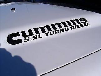 2 5.9 Cummins Turbo Diesel Motorhaubenaufkleber Aufkleber Dodge Ram