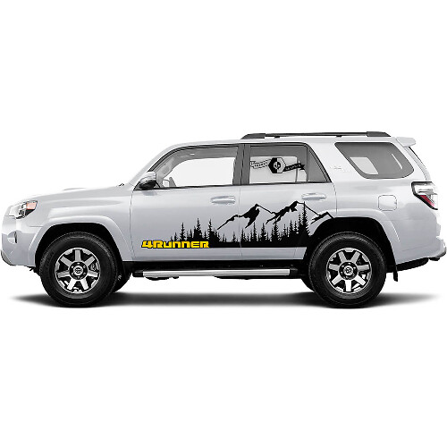 Montanlandschaft Seiten-Vinyl-Aufkleber für Toyota 4Runner