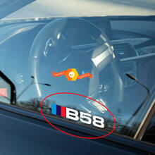 BMW B58 Motoraufkleber für Fenster innen und außen, passend für 340 440 240 140 540 X3 X4 X5 X6
 2