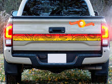 Vintage Topographische Streifen Vinyl-Aufkleber für Toyota Trucks_4