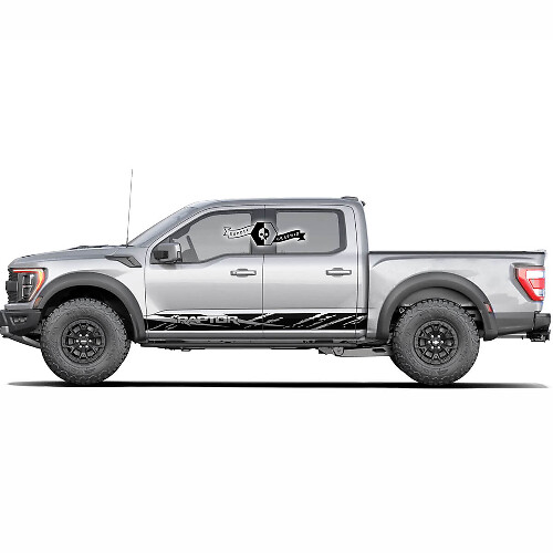 Abgenutzte Schwellerstreifen Vinyl-Aufkleber für Musclecar Powertruck