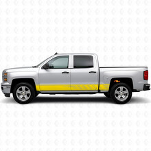 Versetzte Schlitz-Tür- und Schweller-Vinylstreifen für Chevrolet Silverado 1500 K2XX 2014-2019_3