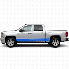 Versetzte Schlitz-Tür- und Schweller-Vinylstreifen für Chevrolet Silverado 1500 K2XX 2014-2019_5