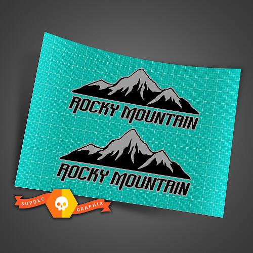 2 Farben Paar Jeep Rubicon Wrangler Rocky Mountain Side Wrangler Aufkleber Grafiken Sticker
