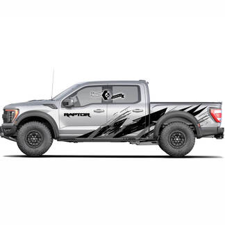 Neues Paar Ford F150 Raptor Pickup 2 Farben Splash WRAP Aufkleber Aufkleber
