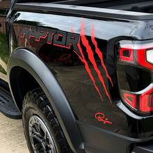 2x neuer Ford F150 Raptor 2022 2 Farben Seitbett Grafik Aufkleber 2