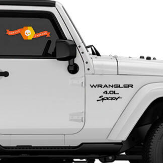 Jeep Wrangler Sport 4.0 AUFKLEBER DECAL KIT YJ TJ
