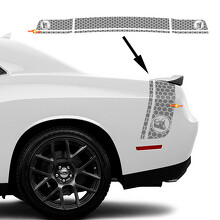 Super Bee Honigwaben-Stil Seitenkoffer Vinyl-Aufkleber für Dodge Challenger_2