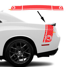 Super Bee Honigwaben-Stil Seitenkoffer Vinyl-Aufkleber für Dodge Challenger_3