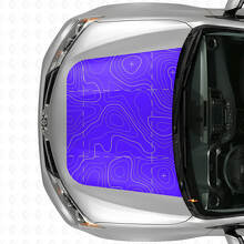 Topografische Karten Motorhaubenaufkleber für Toyota RAV4 2016_2