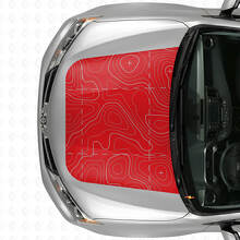 Topografische Karten Motorhaubenaufkleber für Toyota RAV4 2016_3