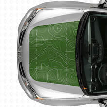 Topografische Karten Motorhaubenaufkleber für Toyota RAV4 2016_4