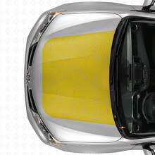 Topografische Karten Motorhaubenaufkleber für Toyota RAV4 2016_5