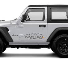 Individuelles Vinyl-Aufkleber-Set für die Bergseite des Jeep Wrangler Unlimited_3