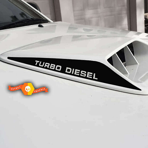 Turbo Diesel Motorhauben-Scoop Vinyl-Aufkleber für Toyota Hilux